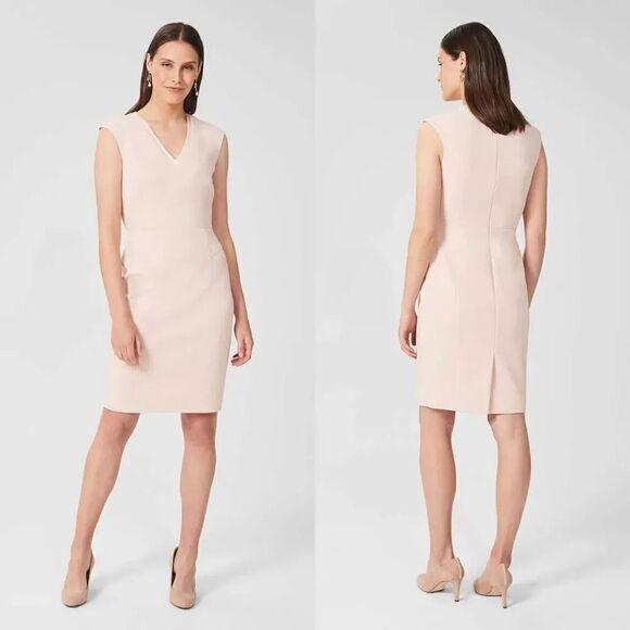 HOBBS LONDON FRIDA V NECK SHIFT DRESS 10 NWT $395, Soldout - Picture 1 of 8